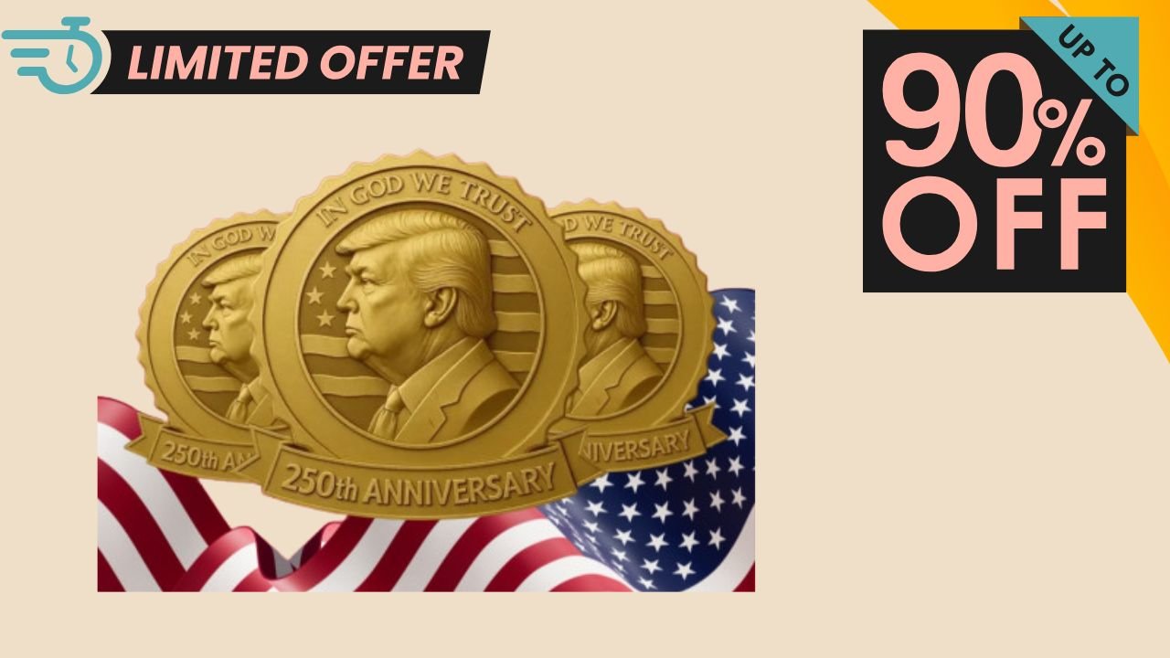 Trump 250th Anniversary Golden Badges